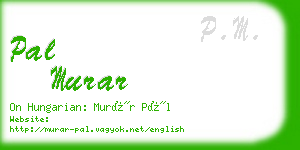 pal murar business card